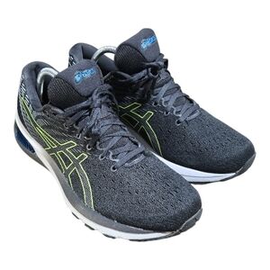Asics Gel Cumulus 22 Mens Running Shoes Graphite Gray Lime Green 12 Size 10